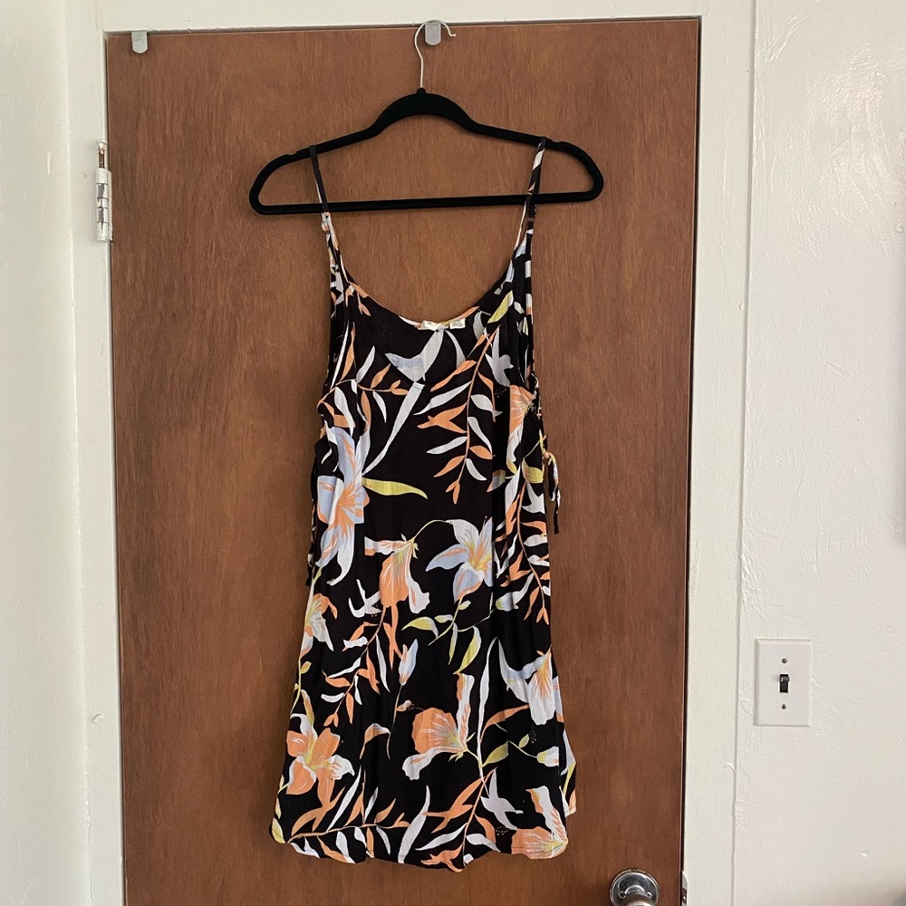 Floral Black Dress